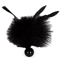 Чёрная метелка с круглой ручкой Blush Novelties FEATHER TICKLER 520120