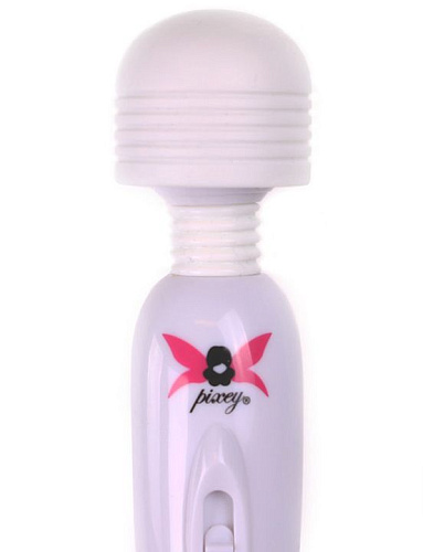 Белый вибромассажёр Pixey Pixey Wand Pocket Recharge 122-F1400 (15 см)