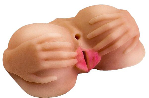 Телесная вагина с виброяйцом на выносным пульте управления вибрацией LOVETOY (А-Полимер) 669611