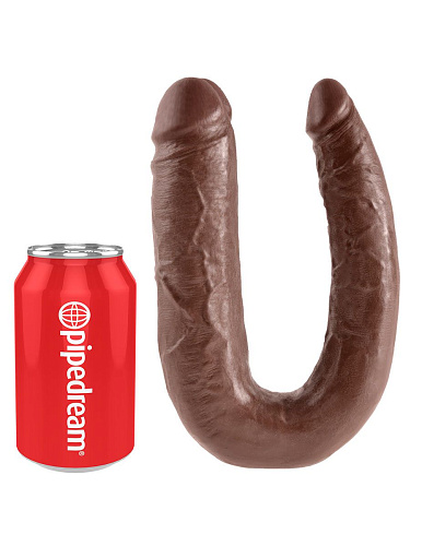 Коричневый двухголовый фалоимитатор Pipedream U-Shaped Large Double Trouble PD5515-29 (44,4 см)