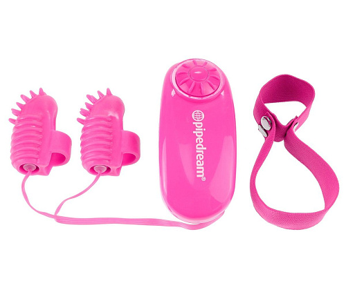 Розовые вибронасадки на пальцы Pipedream Magic Touch Finger Fun PD1449-11