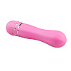 Розовый мини-вибратор со стразами EDC Wholesale Diamond Vibrator ET089PNK (11,4 см)