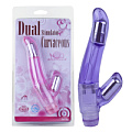 Фиолетовый вибростимулятор Howells Dual Stimulator Curvaceous 83059-purple