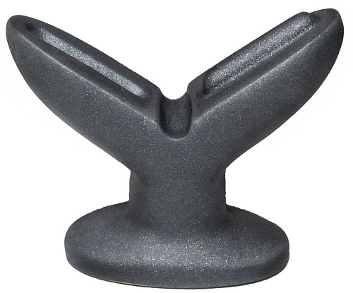 Анально-вагинальный плаг в чёрном цвете LOVETOY (А-Полимер) A blooming tulip М+ 429803