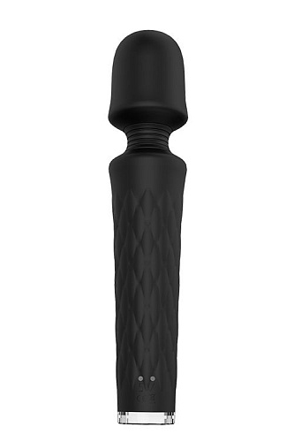 Чёрный перезаряжаемый жезловый вибратор Dream Toys JOYRUSH MASSAGER 21507