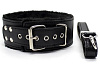 Чёрный ошейник на поводке с карабином Сумерки богов 912-04 BX DD