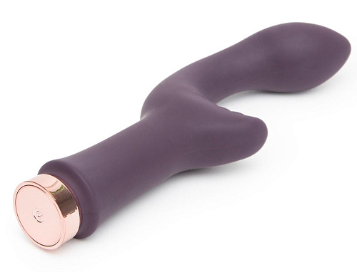 Фиолетовый вибратор Fifty Shades of Grey Lavish Attention RechargeableClitoral G-Spot Vibrator FS-69140 (18,4 см)