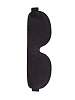 Чёрная широкая кожаная маска на глаза Sitabella 3081-1