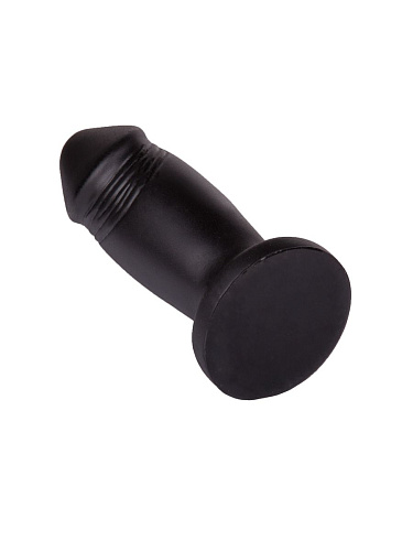 Чёрный анальный плаг фаллической формы LOVETOY (А-Полимер) 428300 (13,7 см)