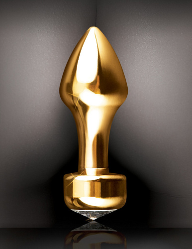 Золотистая анальная пробка Pipedream Mini Luv Plug PD3986-27 (8,25 см)