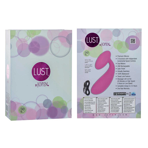 Розовый изогнутый вибратор Jopen Lust by JOPEN L10 JO-4725-00-3
