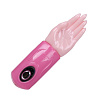 Вибромассажёр-рука розового цвета с подключаемой вибропулей Baile BI-014111-3