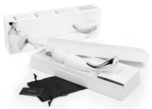 Профессиональный массажёр белого цвета Lelo Smart Wand Medium Ivory LEL8296