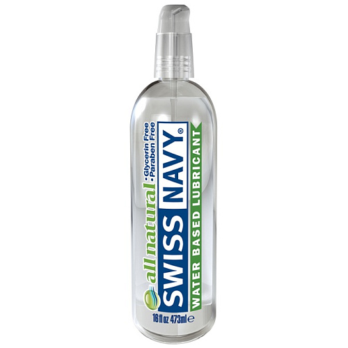 Гипоаллергенный лубрикант Swiss navy All Natural Water Base Lubricant SNAN16 (473 мл)