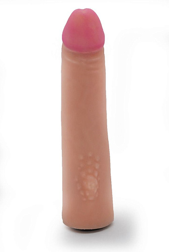 Реалистичный страпон телесного цвета на трусиках и насадки-фаллоса LOVETOY (А-Полимер) Harness 732103 (18,5 см)