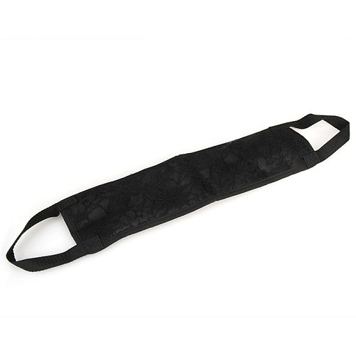 Чёрная поддержка головы для занятий оральным сексом Lux Fetish LF1901