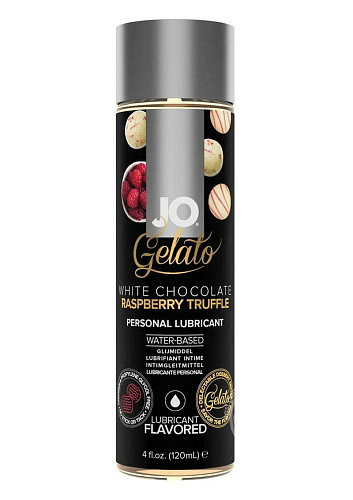 Лубрикант с ароматом трюфелей из белого шоколада и малины System JO GELATO WHITE CHOCOLATE RASPBERRY TRUFFLE JO40486 (120 мл)