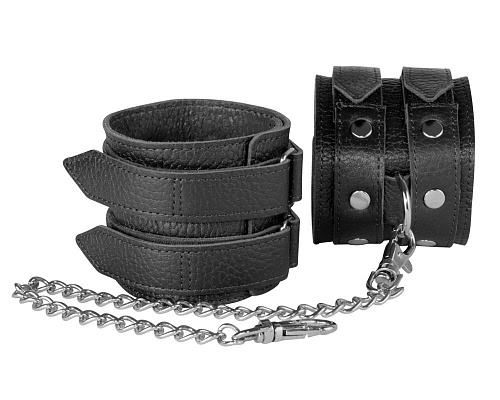 Чёрные кожаные оковы Sitabella 3071-1