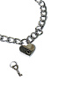 Серебристый ошейник с ключиком Lola toys Embrace 1093-01lola