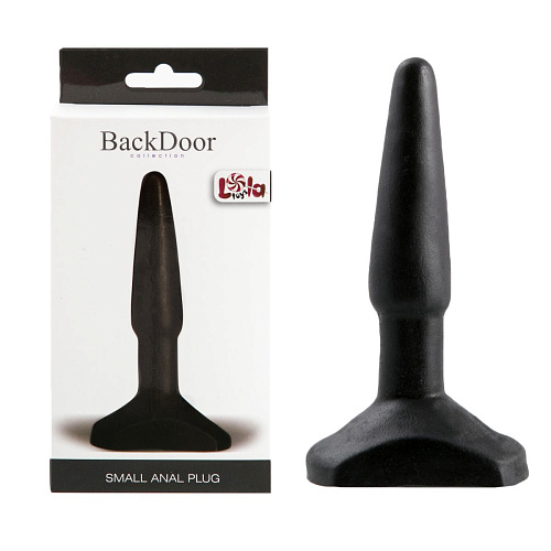 Чёрный анальный стимулятор Lola toys Small Anal Plug 510269lola (12 см)