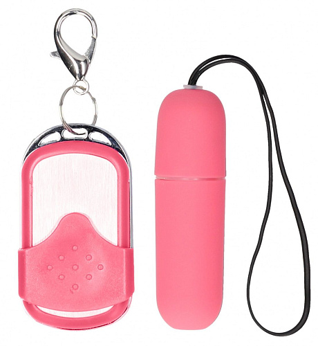Вибропуля розового цвета Shots Media BV Remote Vibrating Bullet SHT078PNK