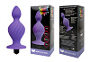 Фиолетовая анальная вибровтулка конической формы Bior toys ST-40183-5 (10 см)