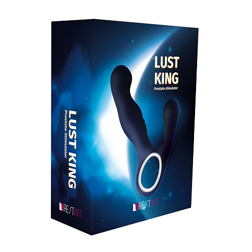 Синий вибромассажёр простаты RestArt Lust King RA-312