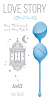 Нежно-голубые вагинальные шарики Lola toys One Thousand and One Nights 3004-04