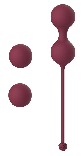 Набор бордовых вагинальных шариков Lola toys Love Story Diva 3012-02lola