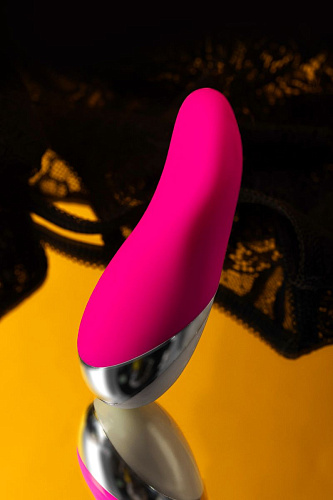 Вибромассажёр розового цвета ToyFa LEROINA  561005 (11 см)