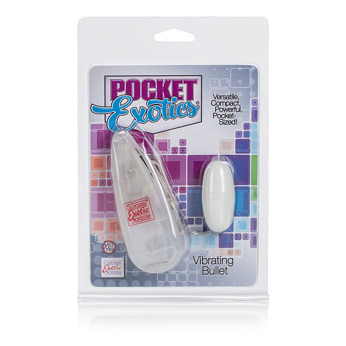 Виброяйцо белого цвета California Exotic Novelties Pocket Exotics Vibrating Bullet SE-1106-09-2