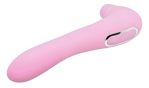 Розовый клиторальный вакуумный вибростимулятор Adrien Lastic Midnight Quiver 11221 (18,6 см)