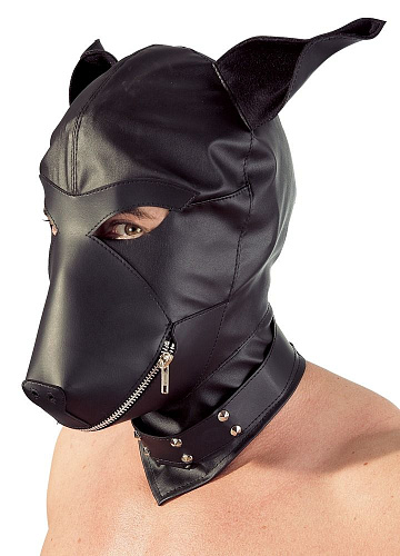 Чёрный шлем-маска в виде морды собаки Orion Dog Mask 24900991000