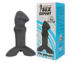 Чёрный фантазийный вибростимулятор с ограничителем Bior toys Sex Expert  SEM-55066 (9,2 см)