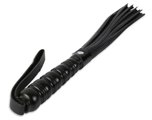 Чёрная короткая плеть-многохвостка Пикантные штучки DP095 (60 см)