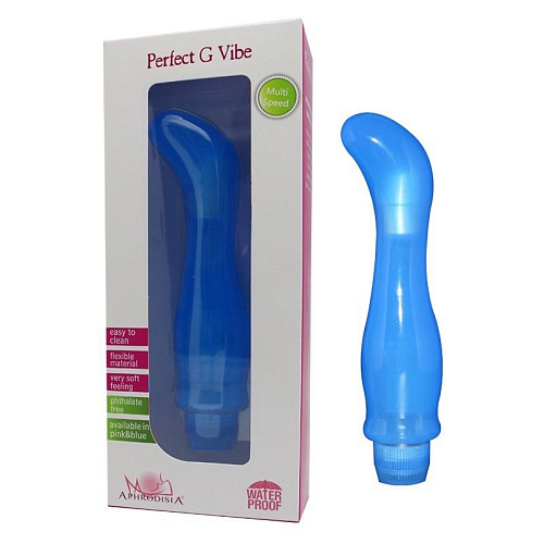 Голубой вибростимулятор Howells Perfect G Vibe 83062-blue