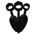 Набор чёрных анальных плагов Bathmate Anal Training Plugs BM-V-AP