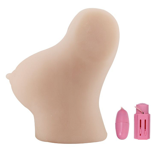 Мастурбатор телесного цвета в виде пышного бюста Baile BM-009160