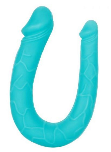 Бирюзовый двусторонний фаллоимитатор California Exotic Novelties Silicone Double Dong AC/DC SE-0311-75-2 (30,5 см)