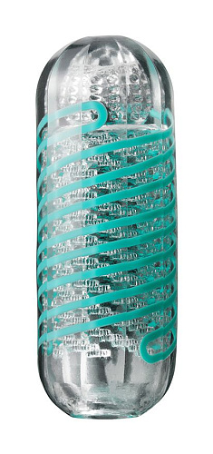 Бирюзовый мастурбатор Tenga SPINNER Pixel SPN-004