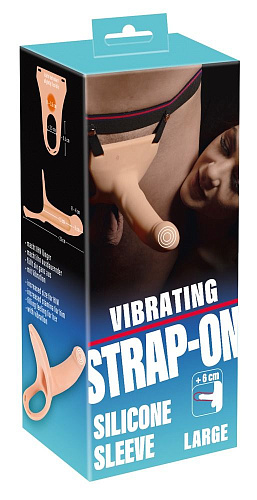 Телесный фаллопротез с вибрацией Orion Vibrating Strap-On 05946010000