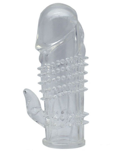 Насадка с язычком и пупырышками в ассортименте Eroticon 31016 (13 см)