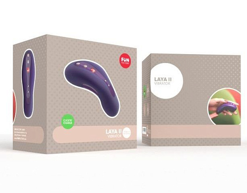 Фиолетовый вибростимулятор Fun Factory Laya II 4806666