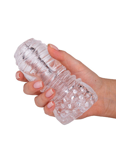 Прозрачный двусторонний мастурбатор Сумерки богов STROKER №3 401-03 BX DD