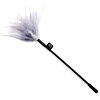 Серебристый cтек с перьями Fifty Shades of Grey Feather Tickler FS-40183 (37 см)