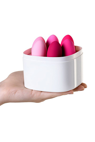 Набор из 6 розовых вагинальных шариков Eromantica K-ROSE 210206