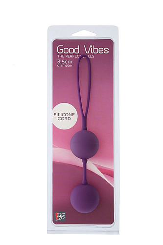 Фиолетовые вагинальные шарики Dream Toys GOOD VIBES THE PERFECT BALLS PURPLE 20831