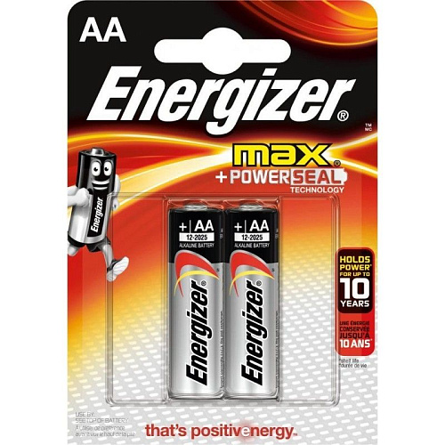 Батарейки Energizer MAX E91/AA 1,5V E300157000 (тип AA, 2 шт)