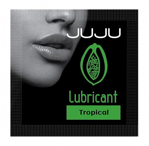 Пробник съедобного лубриканта с ароматом тропический фруктов JuJu 7753JU (3 мл)