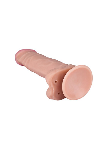 Упругий дилдо телесного цвета на присоске LOVETOY (А-Полимер) 811300 (17,6 см)
